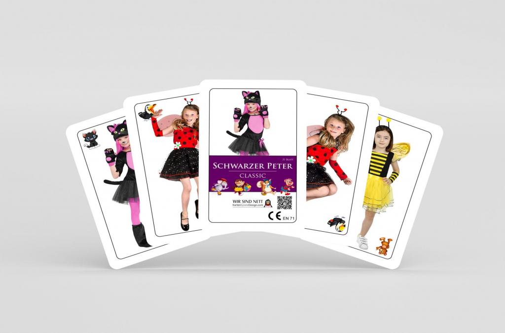 SCHWARZER PETER – Classic Edition - Spielkarten mit Gesichter in Kostüme