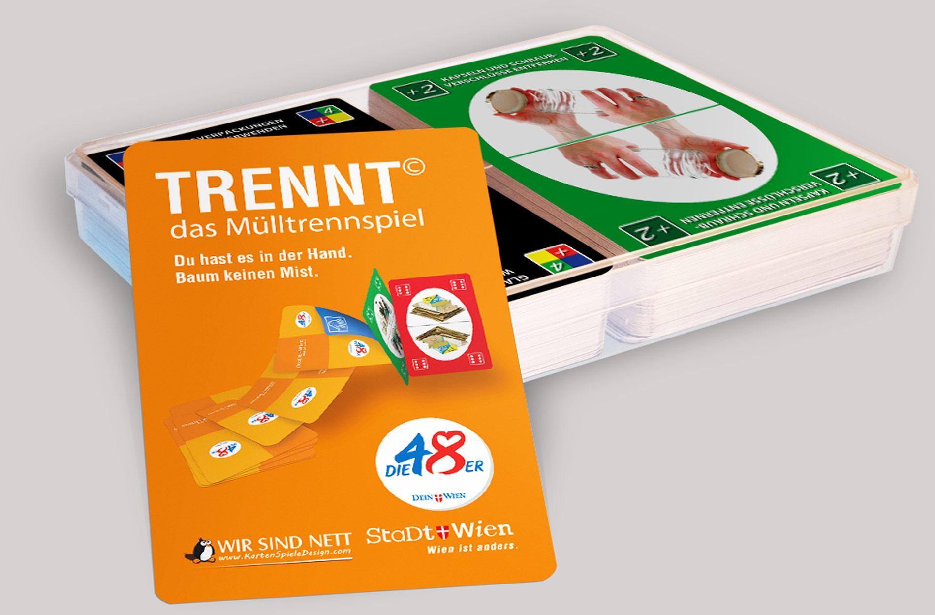 Trennt - das Mülltrennspiel - Classic Edition  - Kartenspiel - Abfallvermeidung, Wertstoffsammlung, Recycling, Fehlwürfe