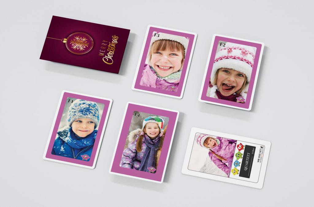 Quartett - Spielkarten - Fotos vollflächig