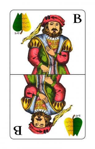 Karte 15 von 24 Schnapskarten Doppeldeutsche, Karte 15 von 24