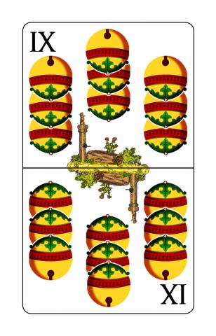 Karte 22 von 24 Schnapskarten Doppeldeutsche, Karte 22 von 24
