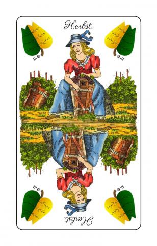 Karte 3 von 24 Schnapskarten Doppeldeutsche, Karte 3 von 24