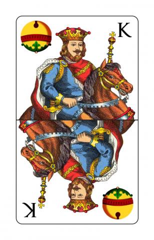 Karte 6 von 24 Schnapskarten Doppeldeutsche, Karte 6 von 24