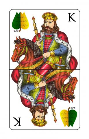 Karte 7 von 24 Schnapskarten Doppeldeutsche, Karte 7 von 24