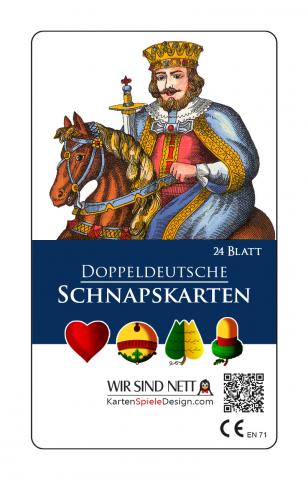 Deckblatt Schnapskarten Doppeldeutsche, Deckblatt