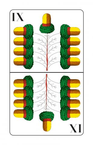 Karte 24 von 32 Preference Deutsches Blatt, Karte 24 von 32