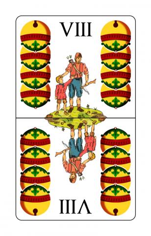 Karte 26 von 36 Schnapskarten Doppeldeutsche, Karte 26 von 36