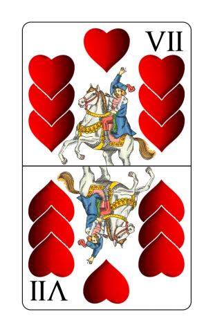 Karte 29 von 36 Schnapskarten Doppeldeutsche, Karte 29 von 36