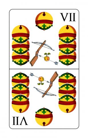 Karte 30 von 36 Schnapskarten Doppeldeutsche, Karte 30 von 36