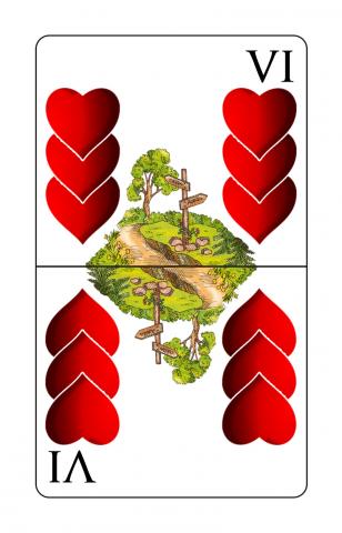 Karte 33 von 36 Schnapskarten Doppeldeutsche, Karte 33 von 36