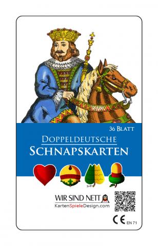 Deckblatt Schnapskarten Doppeldeutsche, Deckblatt