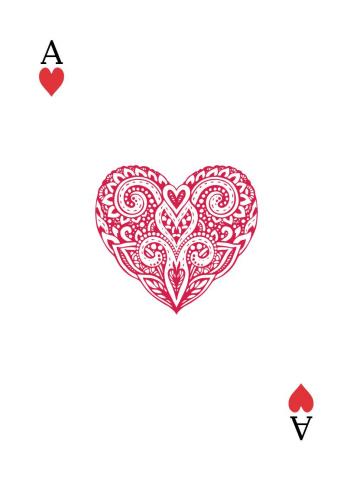 Karte 1 von 55 Pokerkarten International, Karte 1 von 55