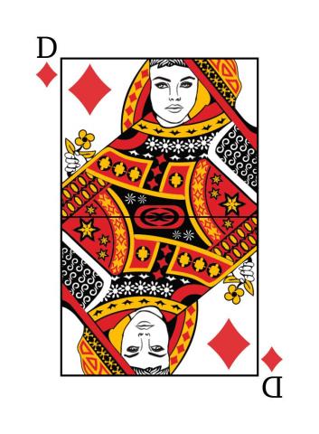 Karte 10 von 55 Pokerkarten International, Karte 10 von 55