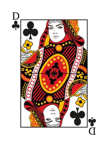 Karte 12 von 55 Pokerkarten International, Karte 12 von 55