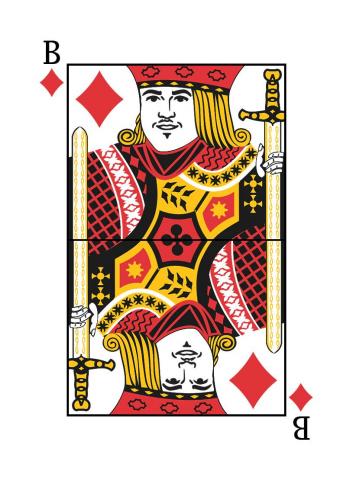 Karte 14 von 55 Pokerkarten International, Karte 14 von 55