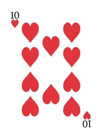 Karte 17 von 55 Pokerkarten International, Karte 17 von 55