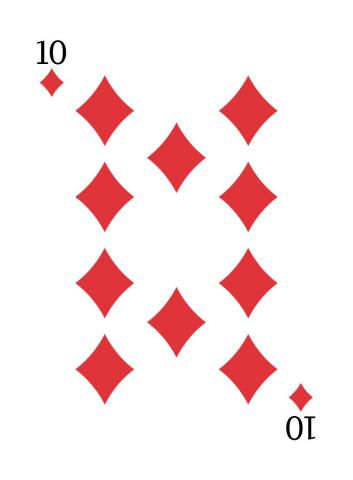 Karte 18 von 55 Pokerkarten International, Karte 18 von 55
