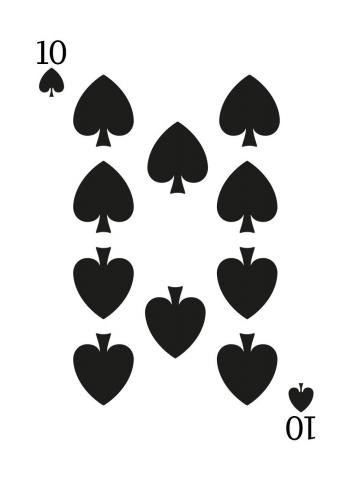 Karte 19 von 55 Pokerkarten International, Karte 19 von 55