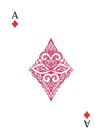 Karte 2 von 55 Pokerkarten International, Karte 2 von 55