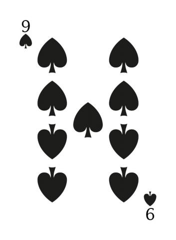Karte 23 von 55 Pokerkarten International, Karte 23 von 55