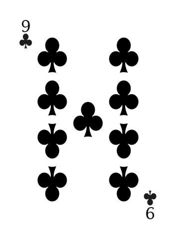 Karte 24 von 55 Pokerkarten International, Karte 24 von 55