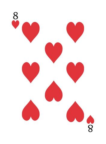 Karte 25 von 55 Pokerkarten International, Karte 25 von 55
