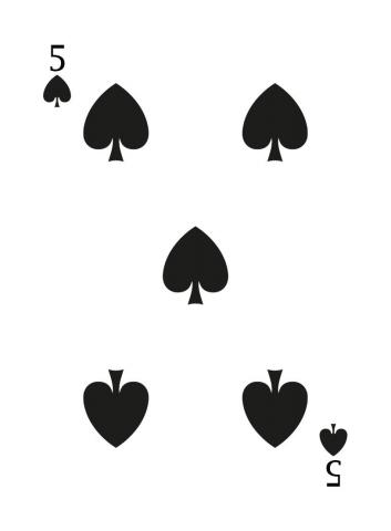 Karte 39 von 55 Pokerkarten International, Karte 39 von 55
