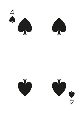 Karte 43 von 55 Pokerkarten International, Karte 43 von 55