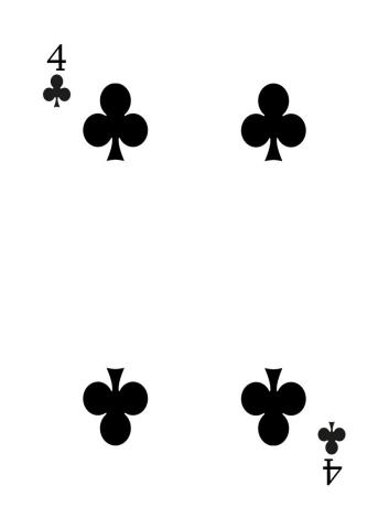 Karte 44 von 55 Pokerkarten International, Karte 44 von 55