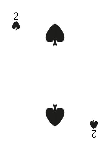 Karte 51 von 55 Pokerkarten International, Karte 51 von 55