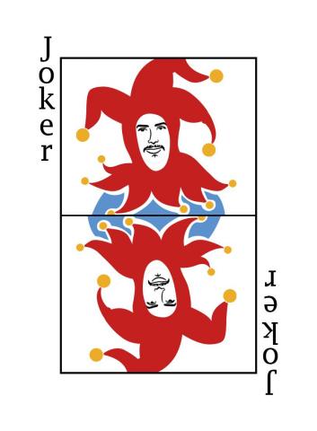 Karte 54 von 55 Pokerkarten International, Karte 54 von 55