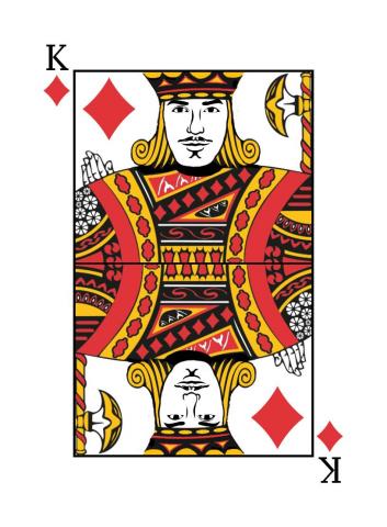 Karte 6 von 55 Pokerkarten International, Karte 6 von 55