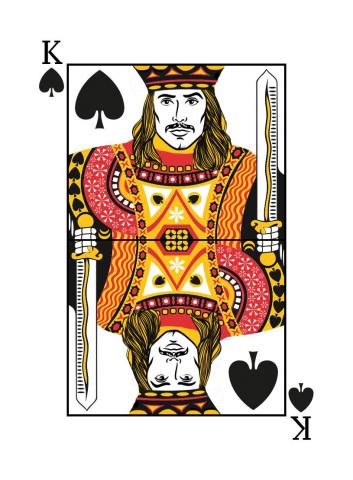 Karte 7 von 55 Pokerkarten International, Karte 7 von 55