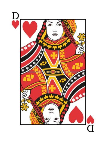 Karte 9 von 55 Pokerkarten International, Karte 9 von 55
