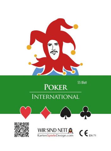 Deckblatt Pokerkarten International, Deckblatt
