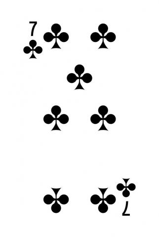 Binokel, Gaigel Französisches Blatt - Karte 24 von 24
