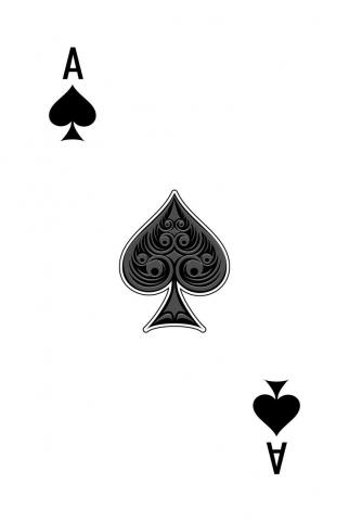 Binokel, Gaigel Französisches Blatt - Karte 3 von 24