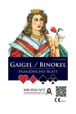 Binokel, Gaigel Französisches Blatt - Deckblatt