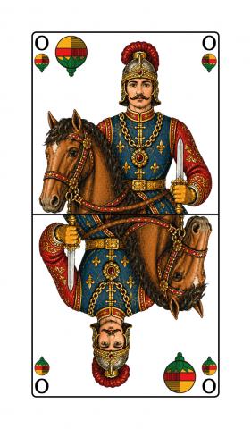 Binokel, Gaigel Württembergisches Blatt - Karte 10 von 24 Binokel, Gaigel Württembergisches Blatt - Karte 10 von 24