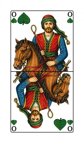 Binokel, Gaigel Württembergisches Blatt - Karte 11 von 24 Binokel, Gaigel Württembergisches Blatt - Karte 11 von 24