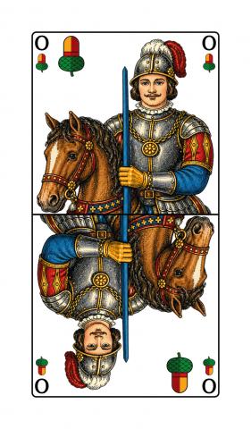Binokel, Gaigel Württembergisches Blatt - Karte 12 von 24 Binokel, Gaigel Württembergisches Blatt - Karte 12 von 24