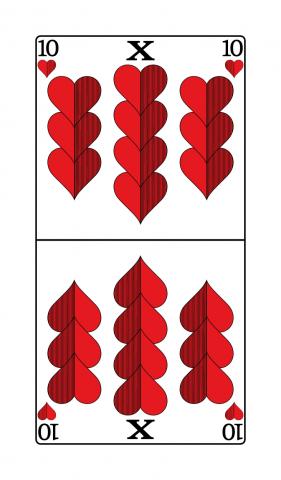 Binokel, Gaigel Württembergisches Blatt - Karte 17 von 24 Binokel, Gaigel Württembergisches Blatt - Karte 17 von 24