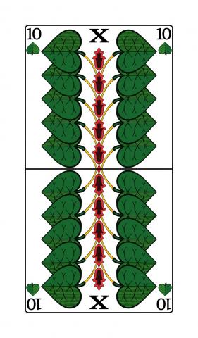 Binokel, Gaigel Württembergisches Blatt - Karte 19 von 24 Binokel, Gaigel Württembergisches Blatt - Karte 19 von 24