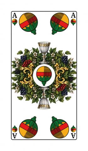 Binokel, Gaigel Württembergisches Blatt - Karte 2 von 24 Binokel, Gaigel Württembergisches Blatt - Karte 2 von 24
