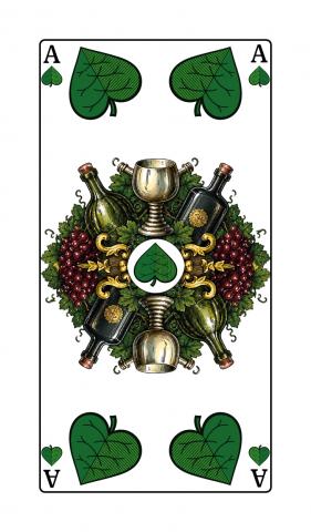 Binokel, Gaigel Württembergisches Blatt - Karte 3 von 24 Binokel, Gaigel Württembergisches Blatt - Karte 3 von 24