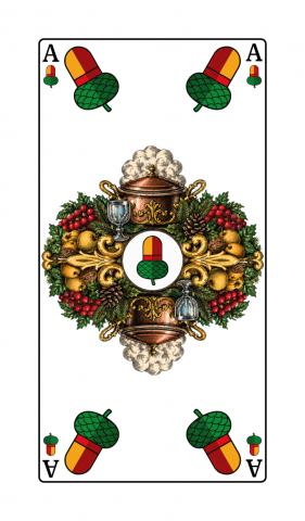 Binokel, Gaigel Württembergisches Blatt - Karte 4 von 24 Binokel, Gaigel Württembergisches Blatt - Karte 4 von 24