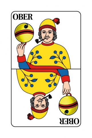 Jasskarten Deutsch-Schweizer Blatt - Karte 10 von 36 Jasskarten Deutsch-Schweizer Blatt - Karte 10 von 36