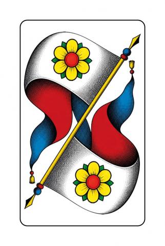 Jasskarten Deutsch-Schweizer Blatt - Karte 17 von 36 Jasskarten Deutsch-Schweizer Blatt - Karte 17 von 36
