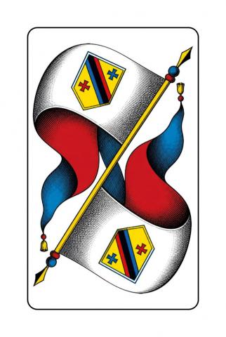 Jasskarten Deutsch-Schweizer Blatt - Karte 19 von 36 Jasskarten Deutsch-Schweizer Blatt - Karte 19 von 36