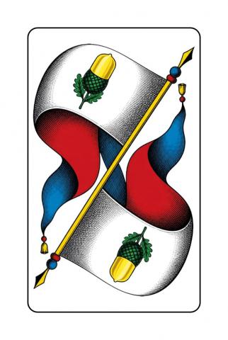 Jasskarten Deutsch-Schweizer Blatt - Karte 20 von 36 Jasskarten Deutsch-Schweizer Blatt - Karte 20 von 36